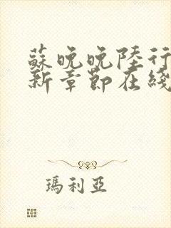 苏晚晚陆行简最新章节在线阅读