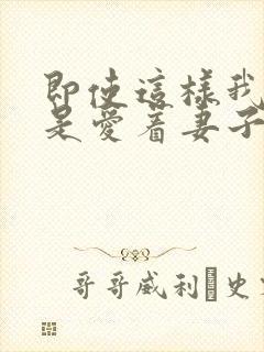 即使这样我也还是爱着妻子封面