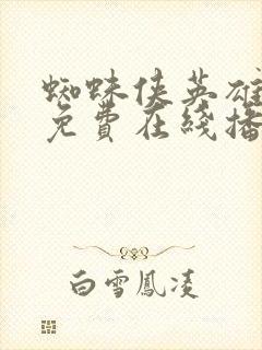 蜘蛛侠英雄无归免费在线播放封面