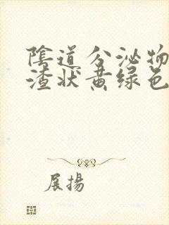 阴道分泌物豆腐渣状黄绿色