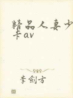 精品人妻少妇不卡av封面