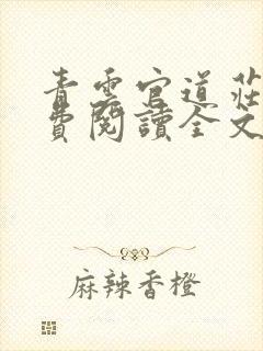 青云官道庄岩免费阅读全文无弹窗