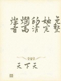 灿烂的她免费观看高清完整版