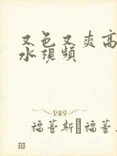 又色又爽高潮喷水视频