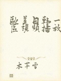 欧美日韩一区二区视频播放