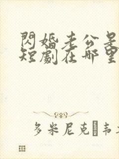 闪婚老公是总裁短剧在哪里免费看