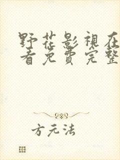 野花影视在线观看免费完整版高清