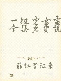 一级少女电视剧全集免费观看封面