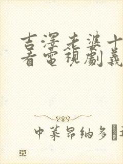 吉泽老婆十部必看电视剧义父