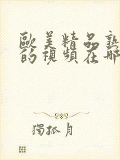 欧美精品熟妇乱的视频在哪里