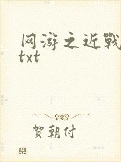 网游之近战法师txt