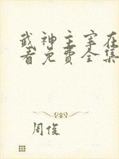 武神主宰在线观看免费全集真人版