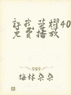 许我荣耀40集免费播放