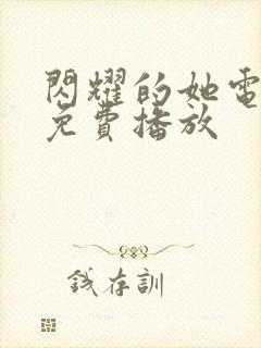 闪耀的她电视剧免费播放封面