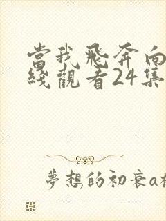 当我飞奔向你在线观看24集