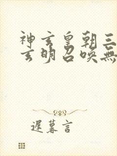 神玄皇朝三皇子玄明召唤无名剑圣封面