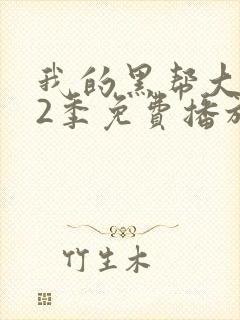 我的黑帮大佬第2季免费播放粤语