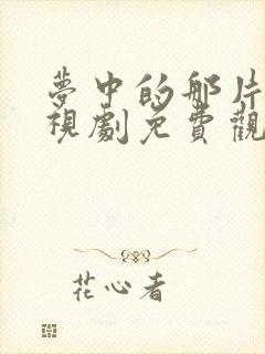 梦中的那片海电视剧免费观看全集封面