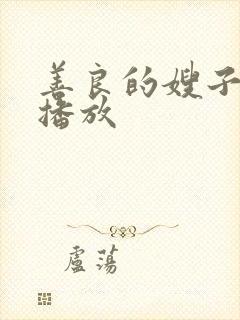 善良的嫂子高清播放封面