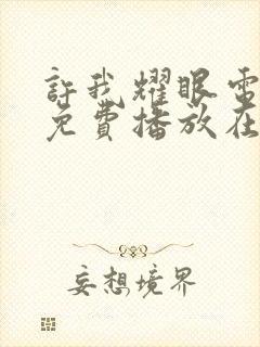 许我耀眼电视剧免费播放在线观看