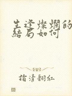 生逢灿烂的日子结局如何封面