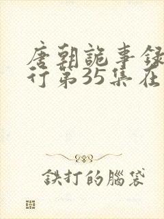 唐朝诡事录之西行第35集在线观看