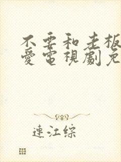 不要和老板谈恋爱电视剧免费观看