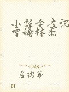 小说今夜沉醉段雪娇林杰