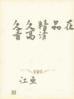 久久精品在线观看高清