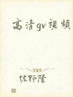 高清gv视频