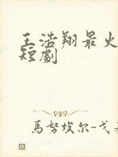 王浩翔最火十部短剧封面