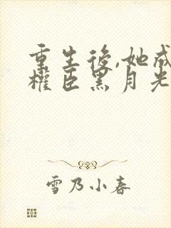 重生后,她成了权臣黑月光封面