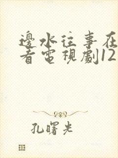 边水往事在线观看电视剧12集