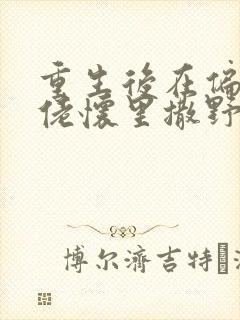 重生后在偏执大佬怀里撒野 豆腐皮蛋封面