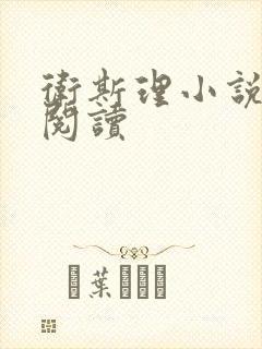 卫斯理小说在线阅读封面