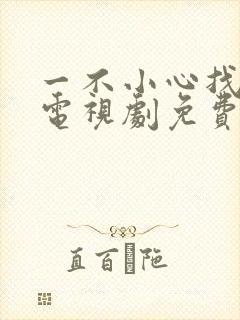 一不小心找到爱电视剧免费观看