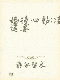 婚后心动:凌总追妻封面