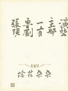 张鲁一主演的电视剧有哪些