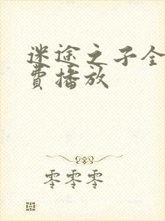 迷途之子全集免费播放