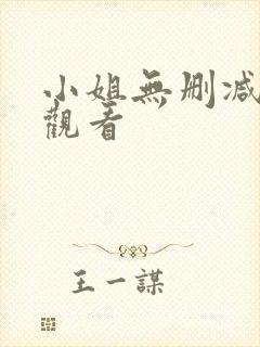 小姐无删减在线观看
