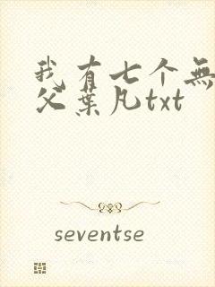 我有七个无敌师父叶凡txt