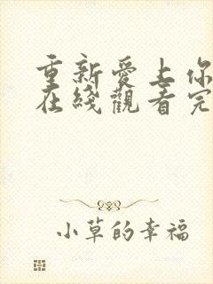 重新爱上你泰剧在线观看完整免费