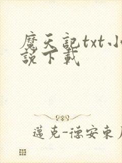 魔天记txt小说下载