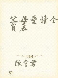 父母爱情全部演员表封面