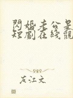 闪婚老公是总裁短剧在线观看