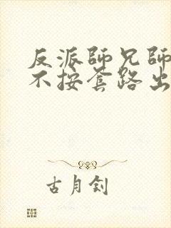 反派师兄师妹们不按套路出牌动漫