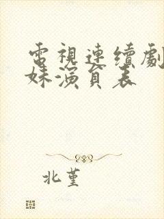 电视连续剧六姊妹演员表