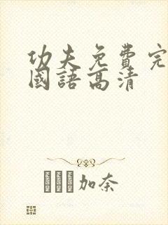 功夫免费完整版国语高清封面