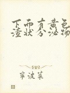 下面有黄色豆腐渣状分泌物是怎么回事