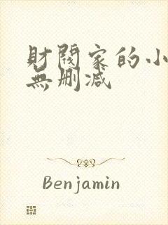 财阀家的小儿子无删减